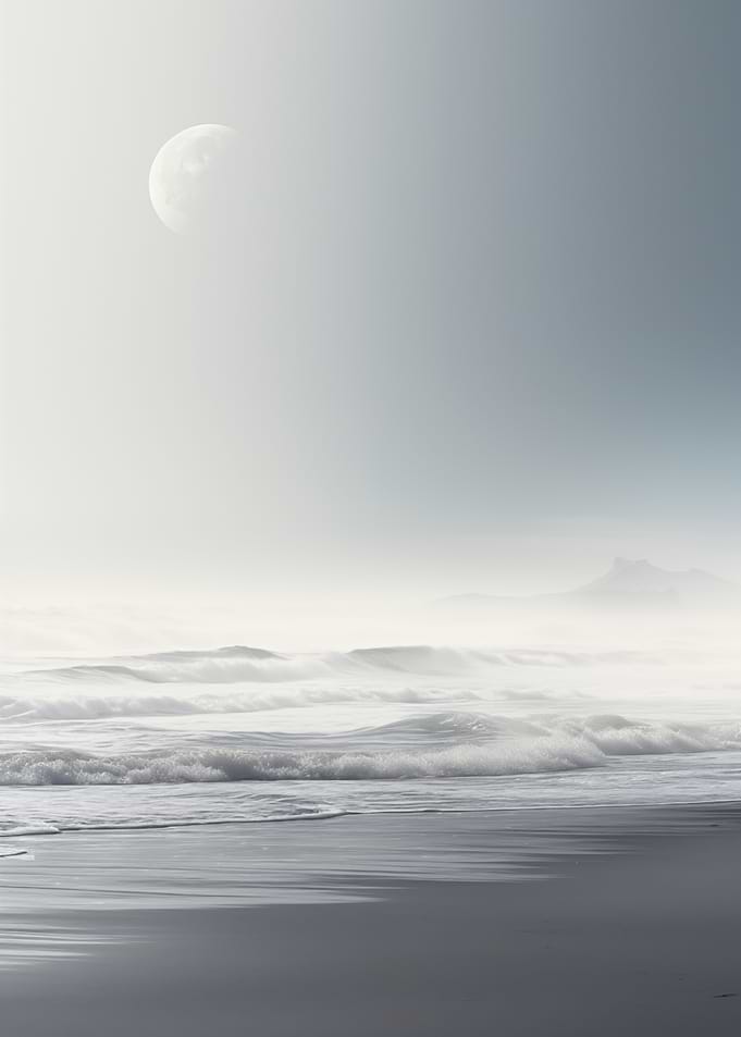 Ocean View with Moon