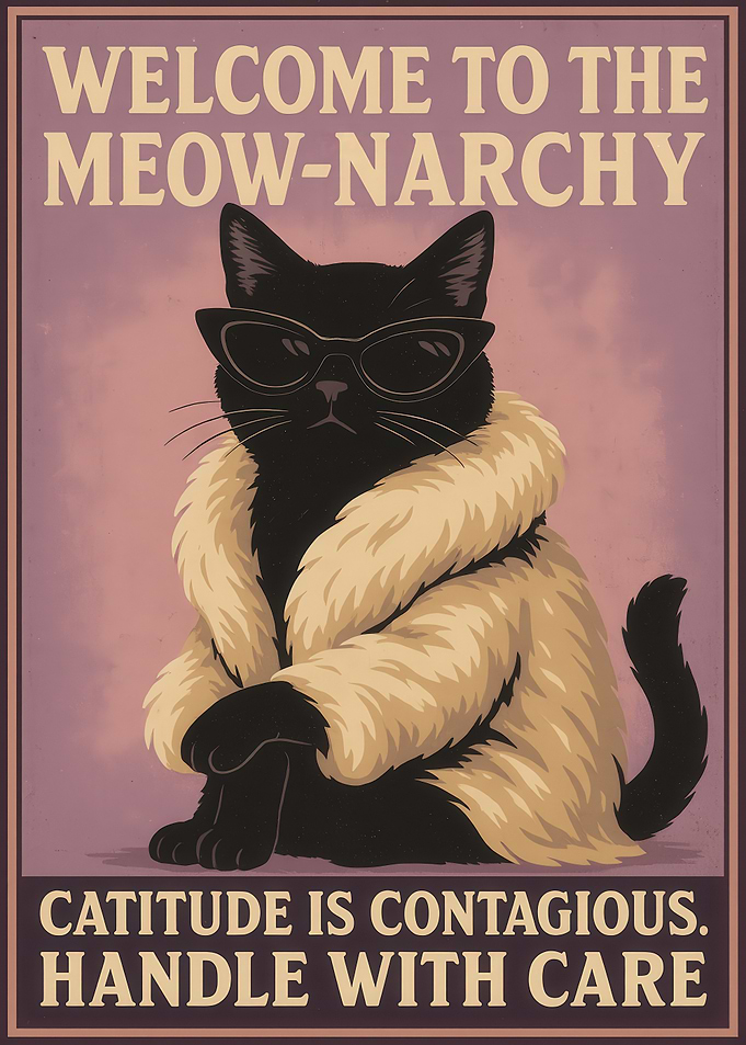 Meow-narchy Cat Poster