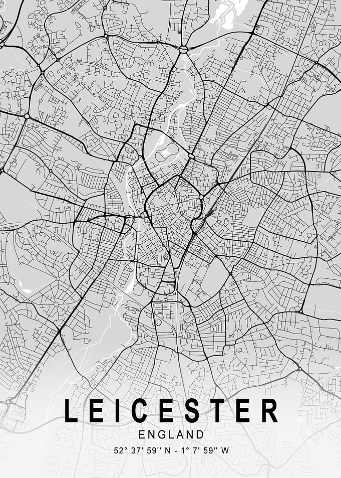 Leicester Light City Map