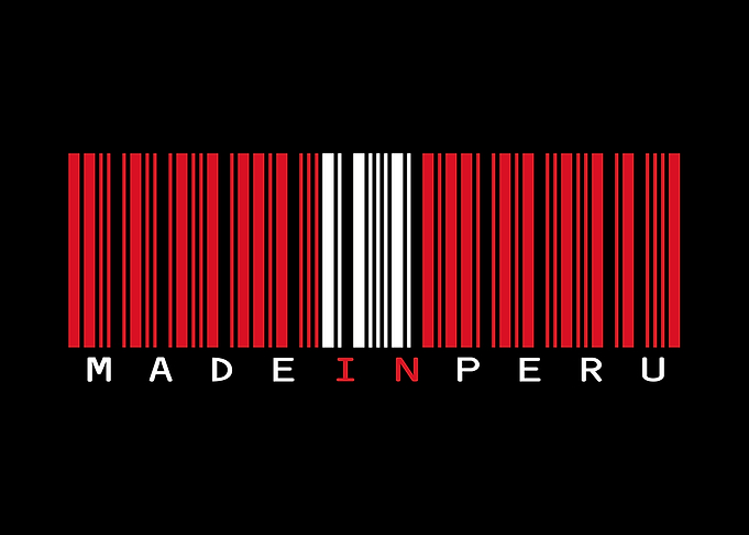 Made in Peru Barcode Design