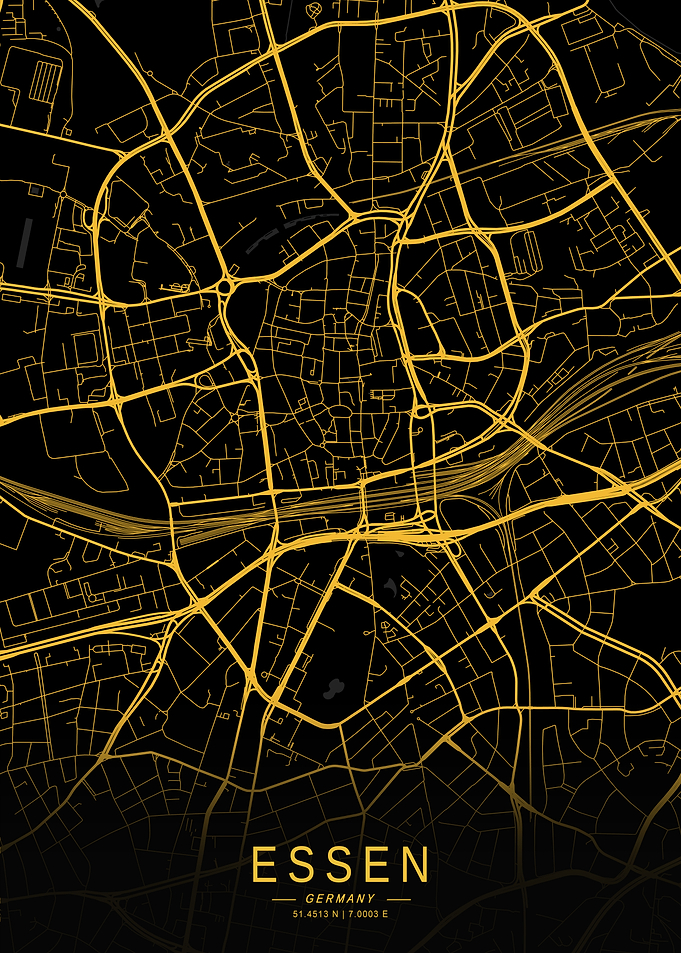 Golden Essen City Map