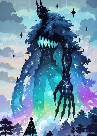 Forest Guardian Cloaked Figure