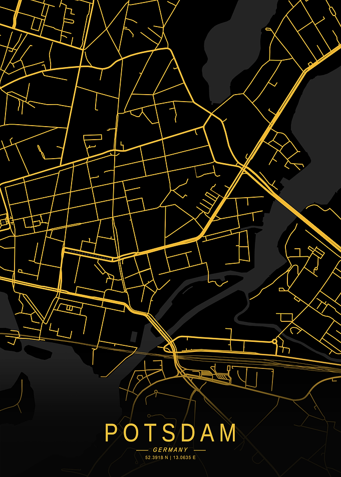 Golden Potsdam City Map