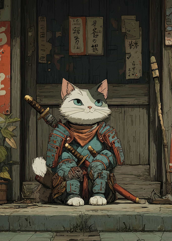 Samurai Cat