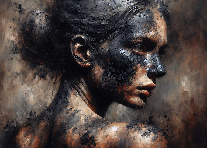 Black Swan - Abstract Portrait of a Woman