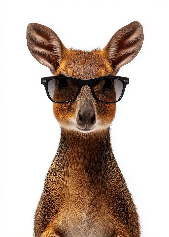 Cool Chevrotain with Sunglasses