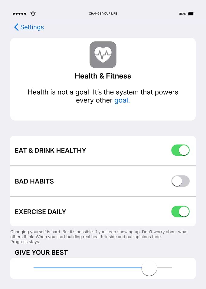Health and Fitness Motivational Poster - Change your life white
