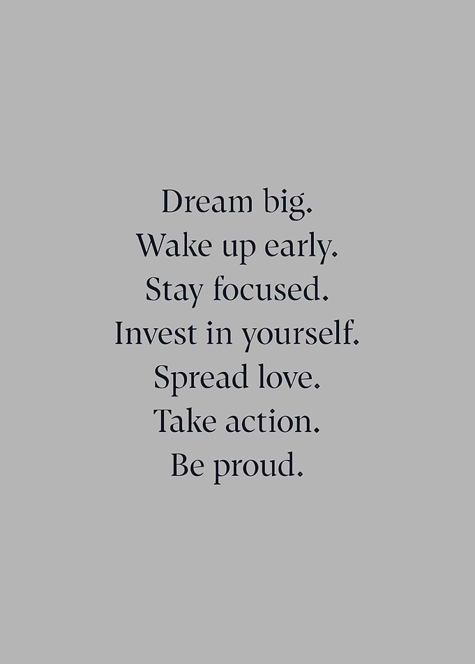 Inspirational Text on Gray Background