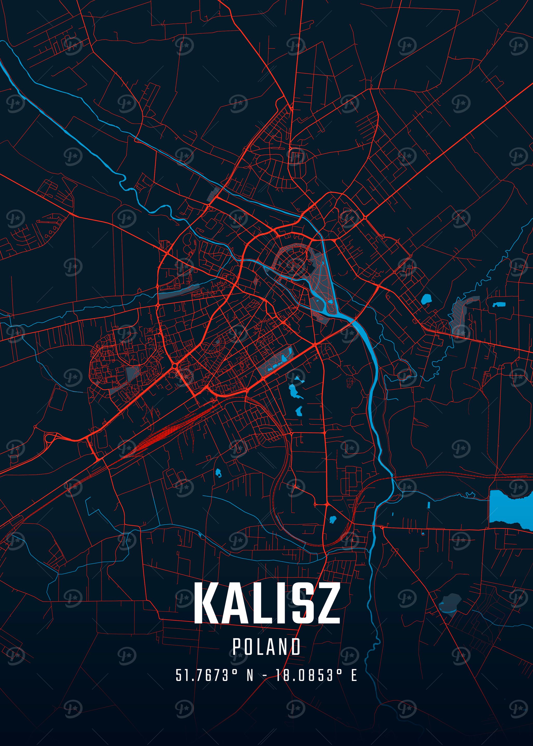 Kalisz City Map