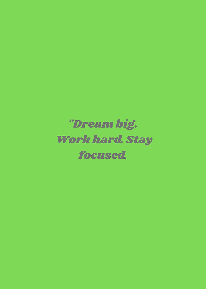 Dream Big Inspirational Quote