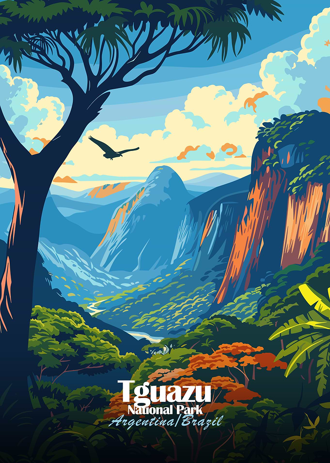 Iguazu National Park Illustration