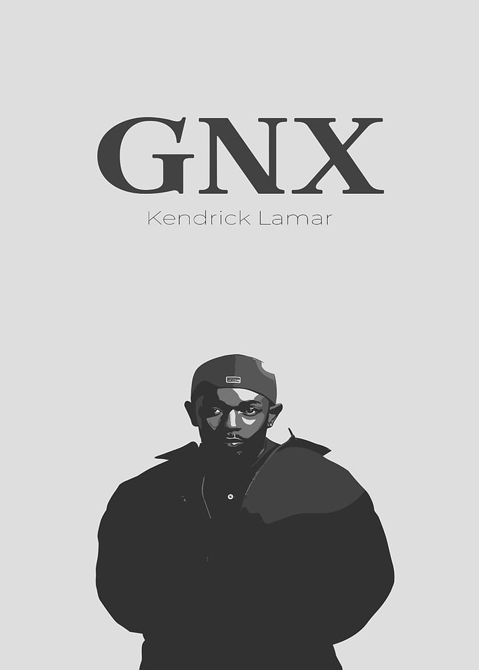 GNX Kendrick Lamar Minimalist Portrait