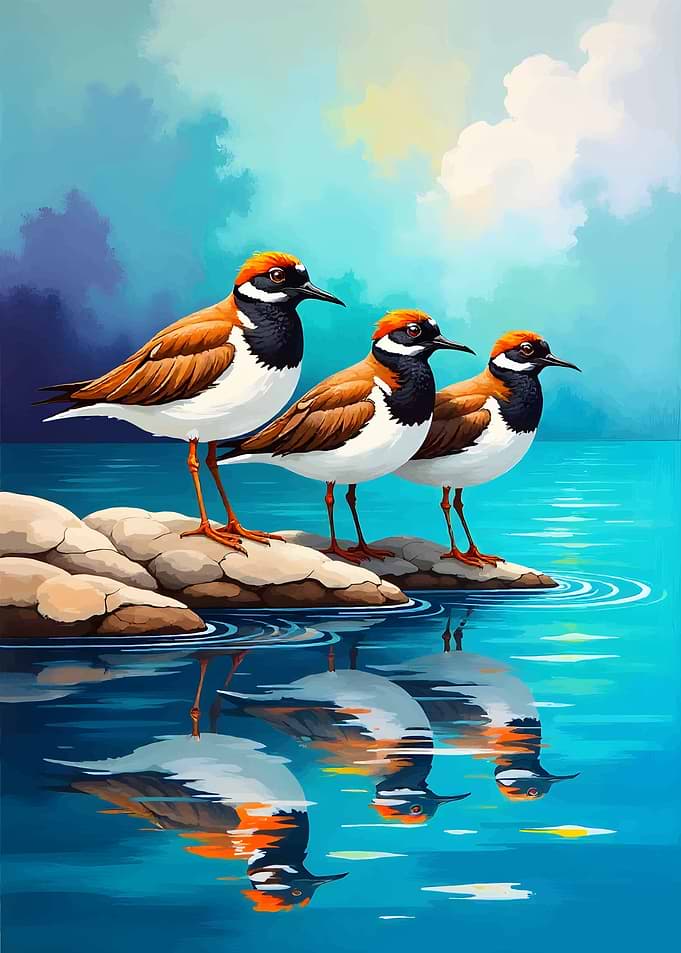 Shore Birds Gathering