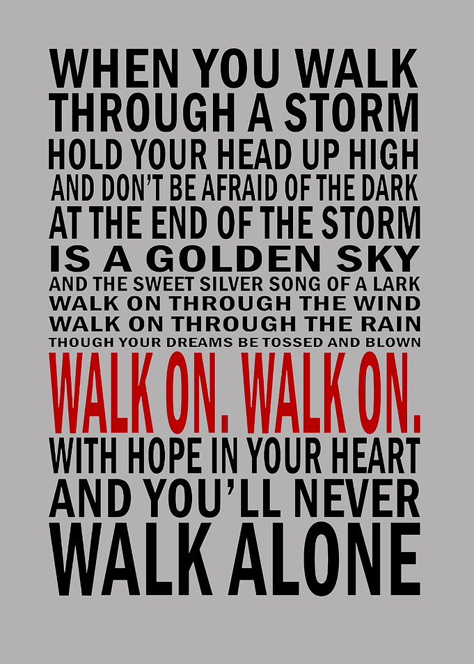 Walk On Inspirational Text Art