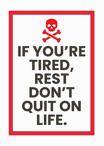 Motivational Quote: Rest, Don't Quit