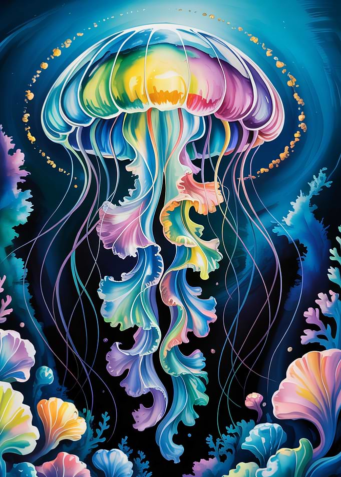 Jellyfish Abstract