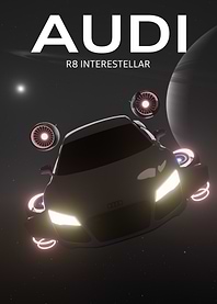 Audi R8 Interstellar in Space