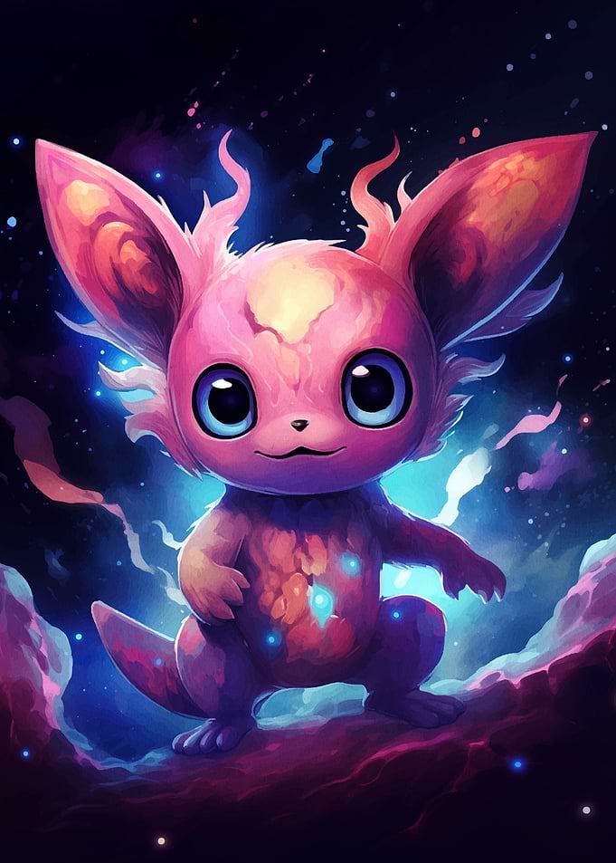 Cute Pink Space Creature