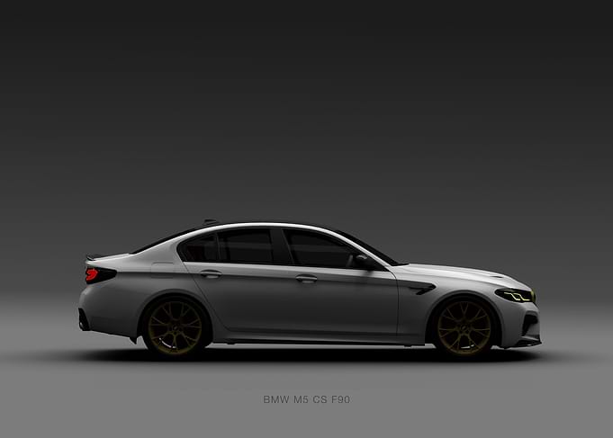 BMW M5 CS F90 Side View
