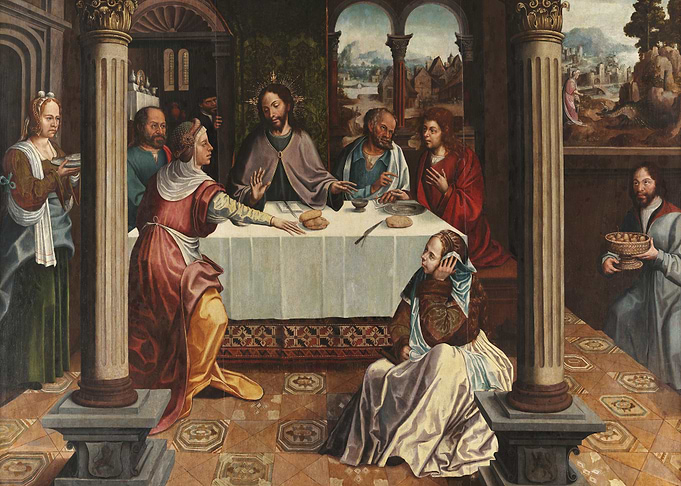 Jesus in the House of Martha and Mary