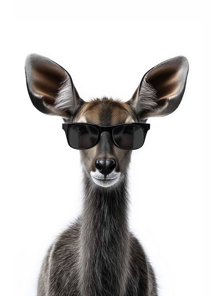 Cool Female Nyala with Sunglasses