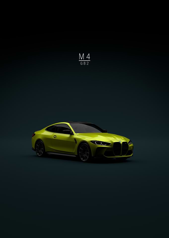 BMW M4 G82 in Vibrant Yellow