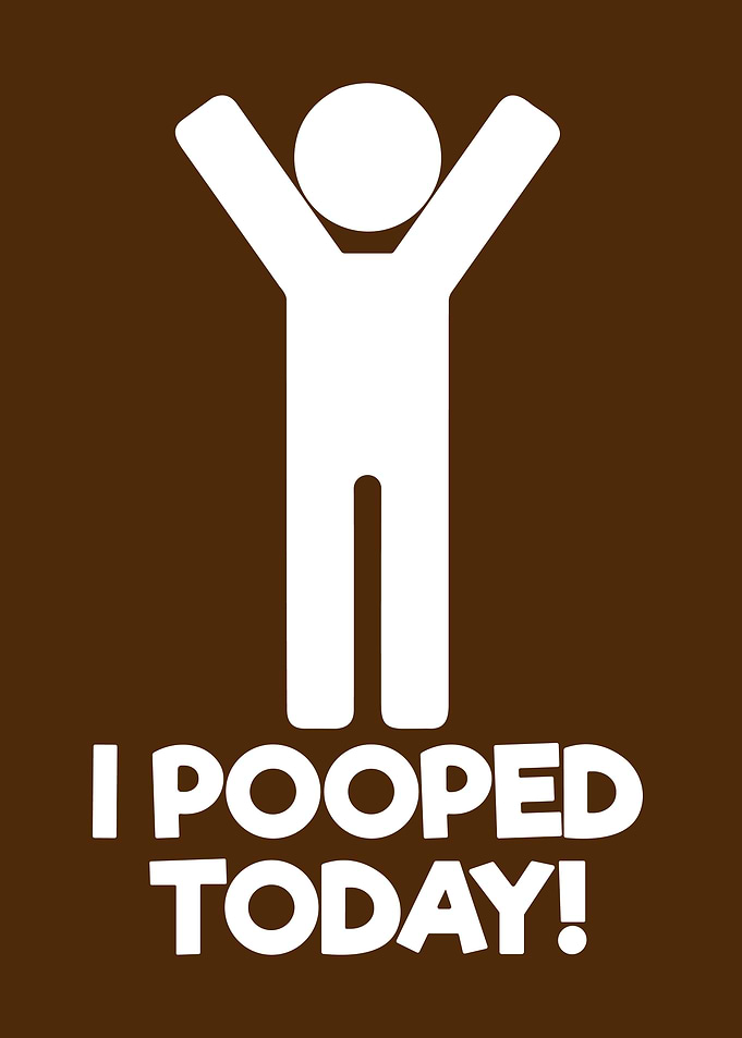 I Pooped Today! Funny Graphic