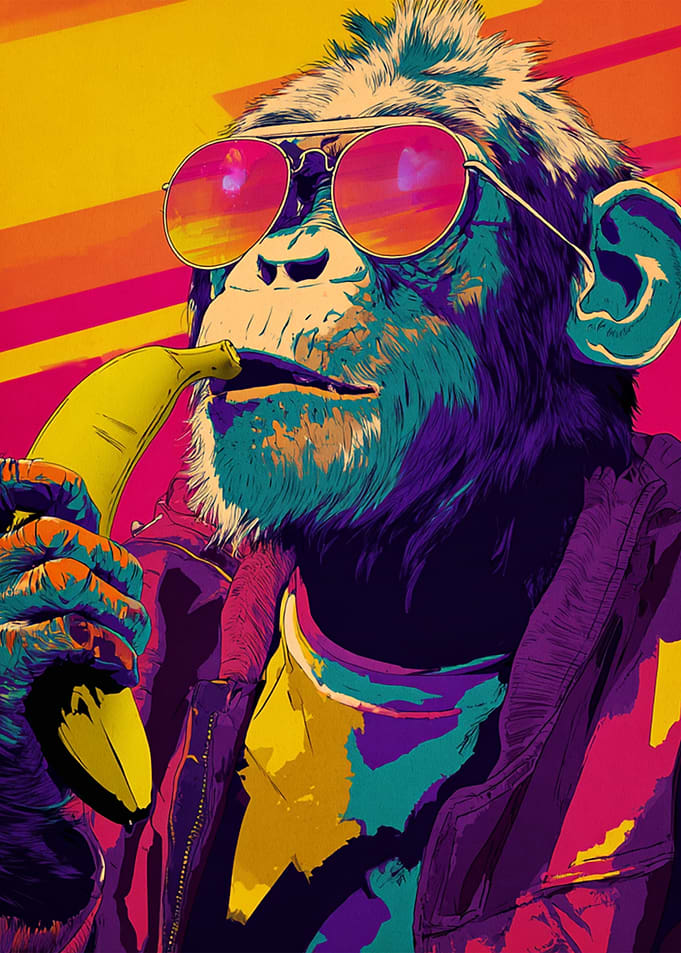 Cool Monkey with Banana