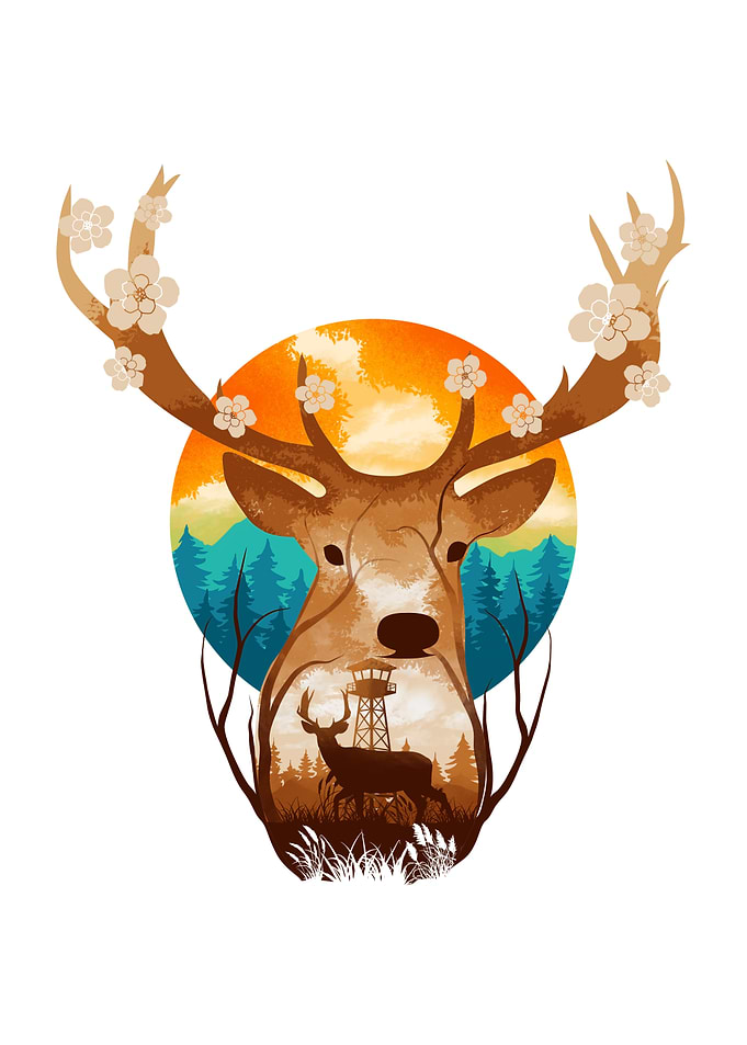 Deer Landscape