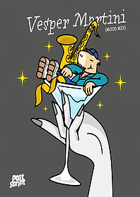 Vesper Martini Mood Mix Illustration