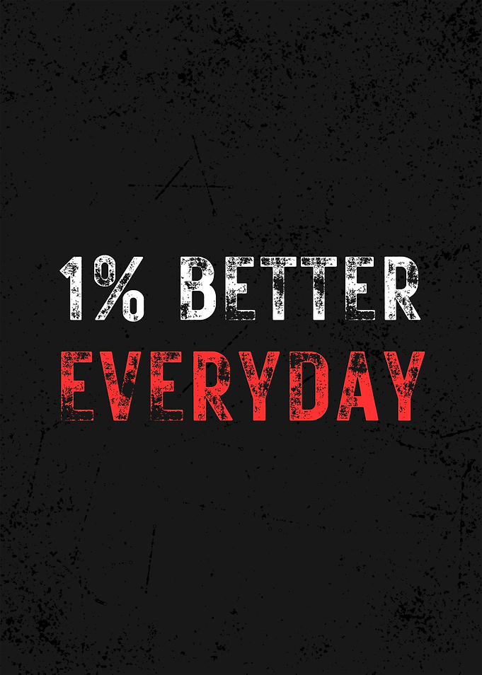 1% Better Everyday Motivational Poster