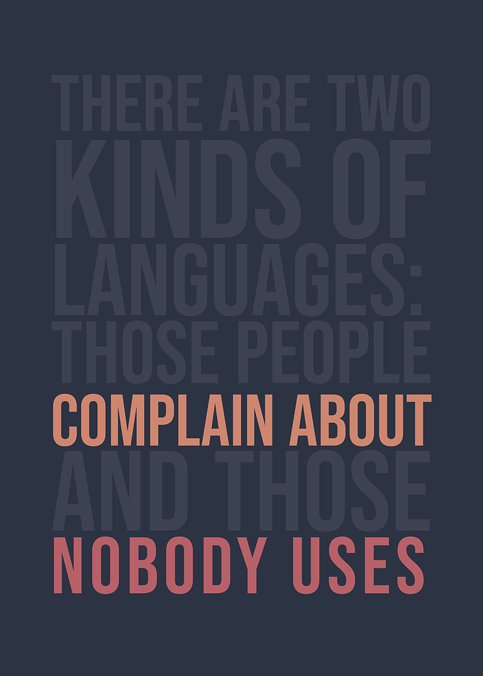 Two Kinds of Languages Programming Text Art