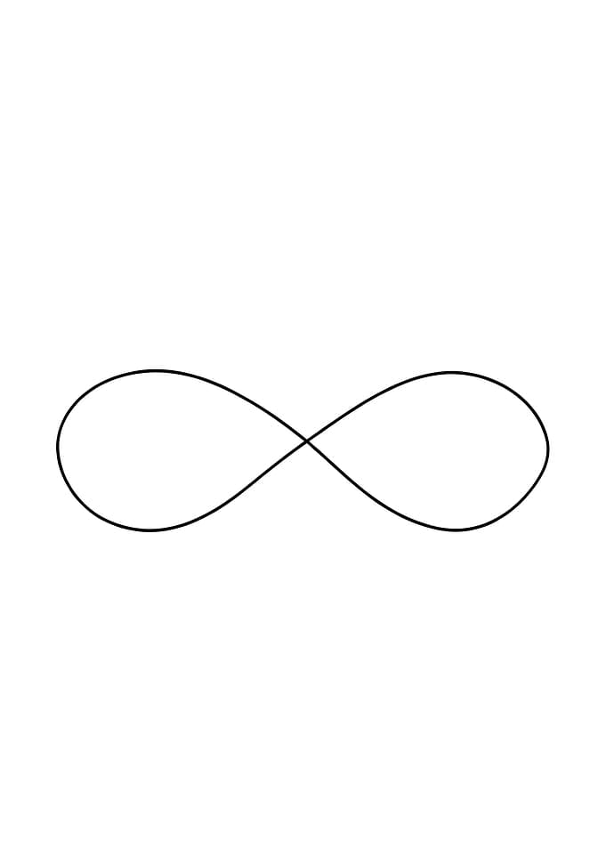 Infinity Minimalist Line Art