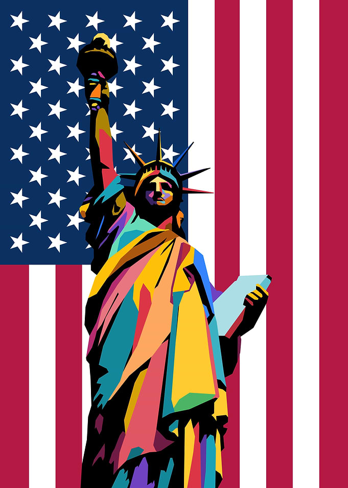 Statue of Liberty Pop Art