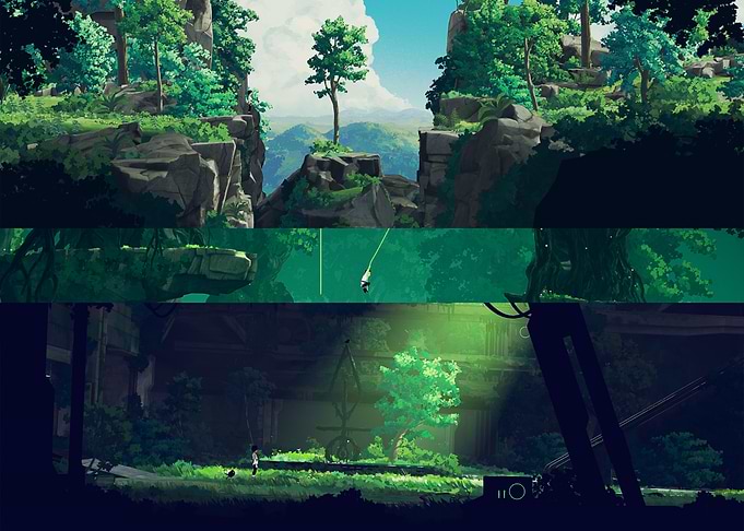 Planet of Lana - Green Leaves Collage