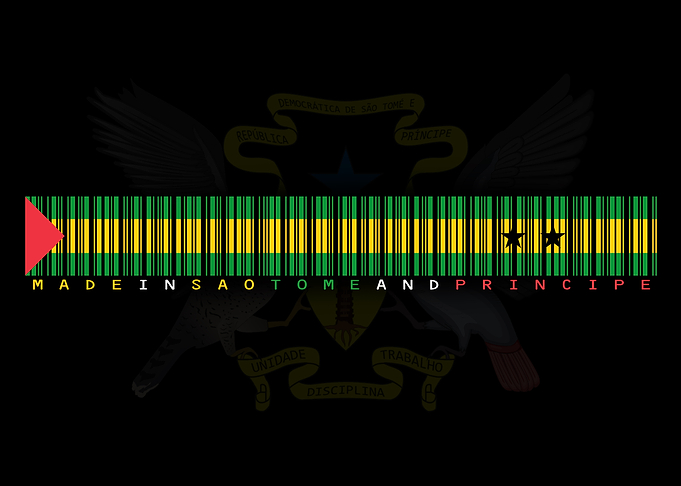 Sao Tome and Principe Barcode Flag