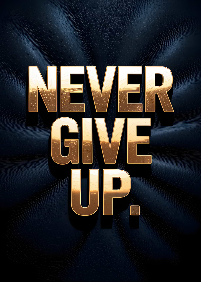 Never Give Up - Golden Text