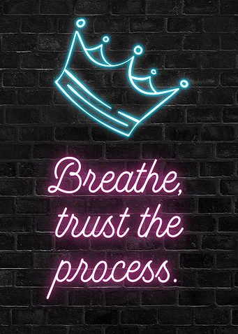 Breathe, Trust the Process Neon Sign