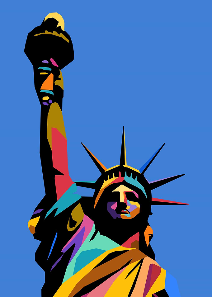 Statue of Liberty Pop Art