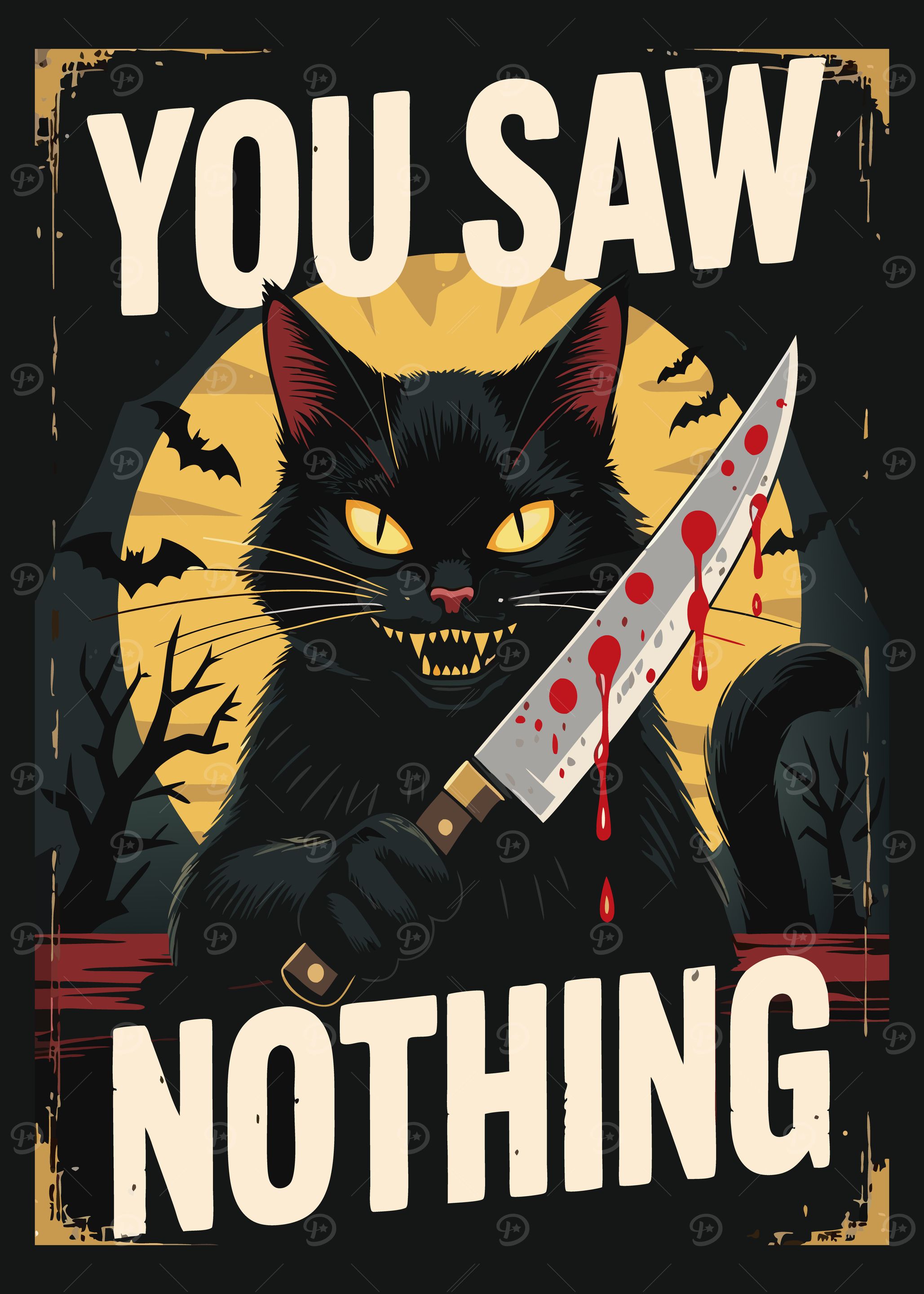 You Saw Nothing - Halloween Cat