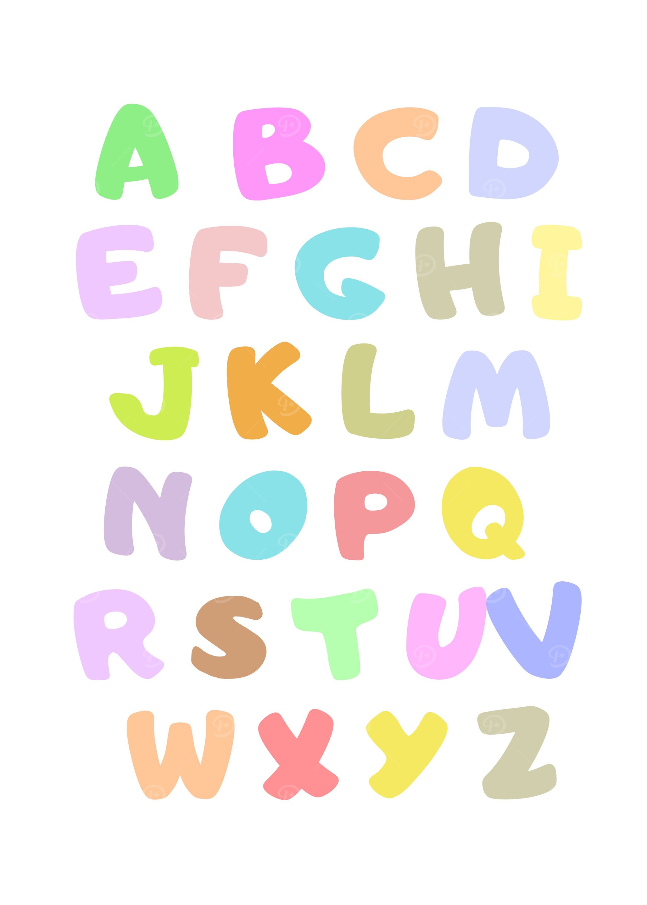 Colorful Alphabets for Kids
