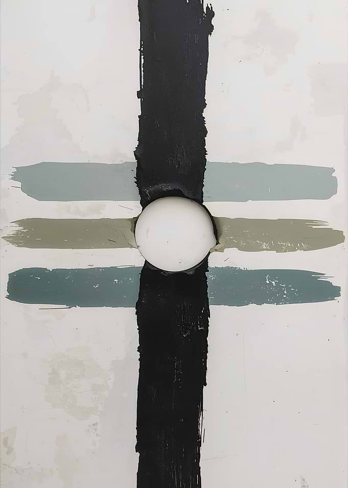 Abstract Cross with Sphere