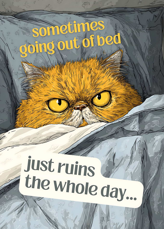 Sometimes Going Out Of Bed Just Ruins The Whole Day