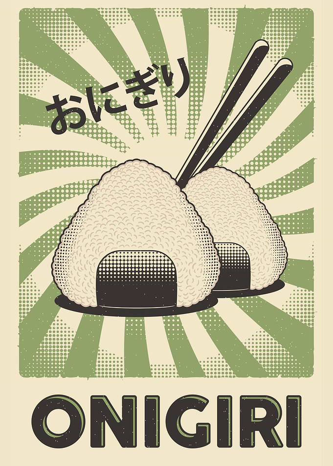 Onigiri Japanese Food Poster