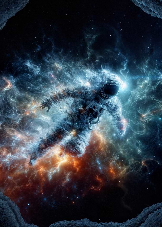 Astronaut in Nebula