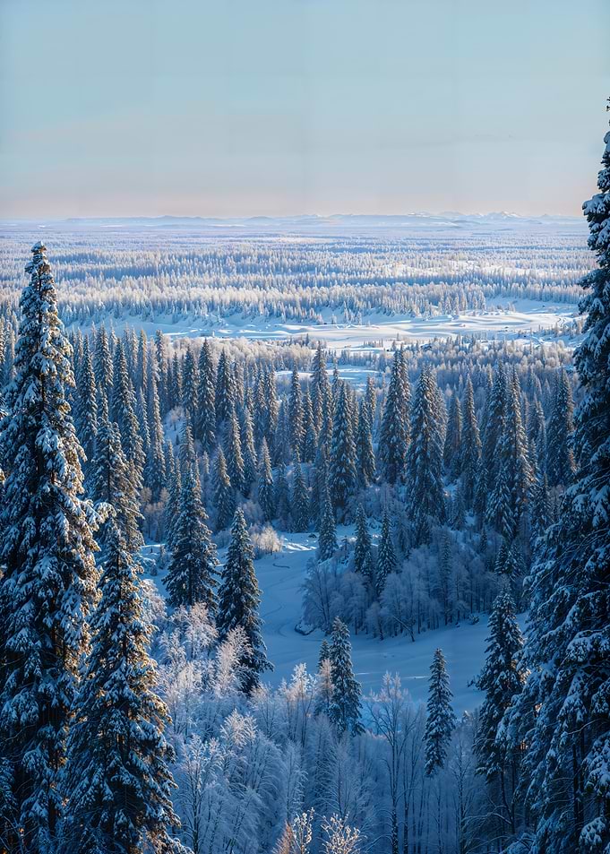 Snowy Forest Landscape