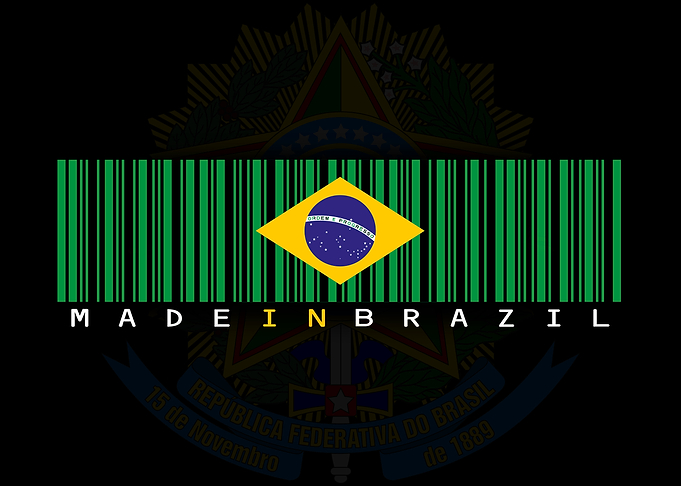 Made in Brazil Barcode Flag