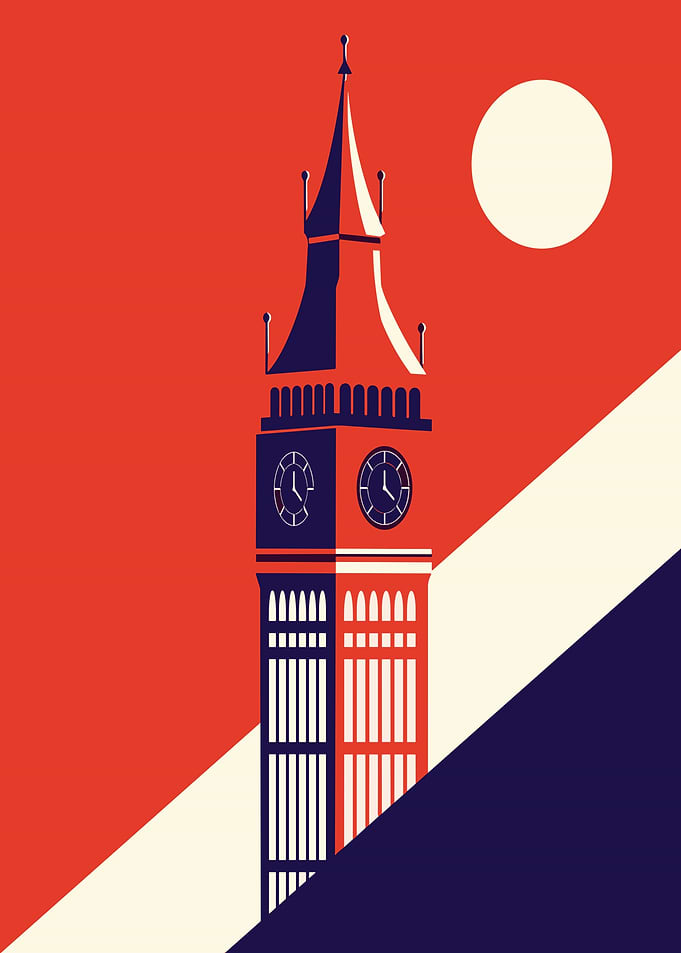 Big Ben London Minimalist Art