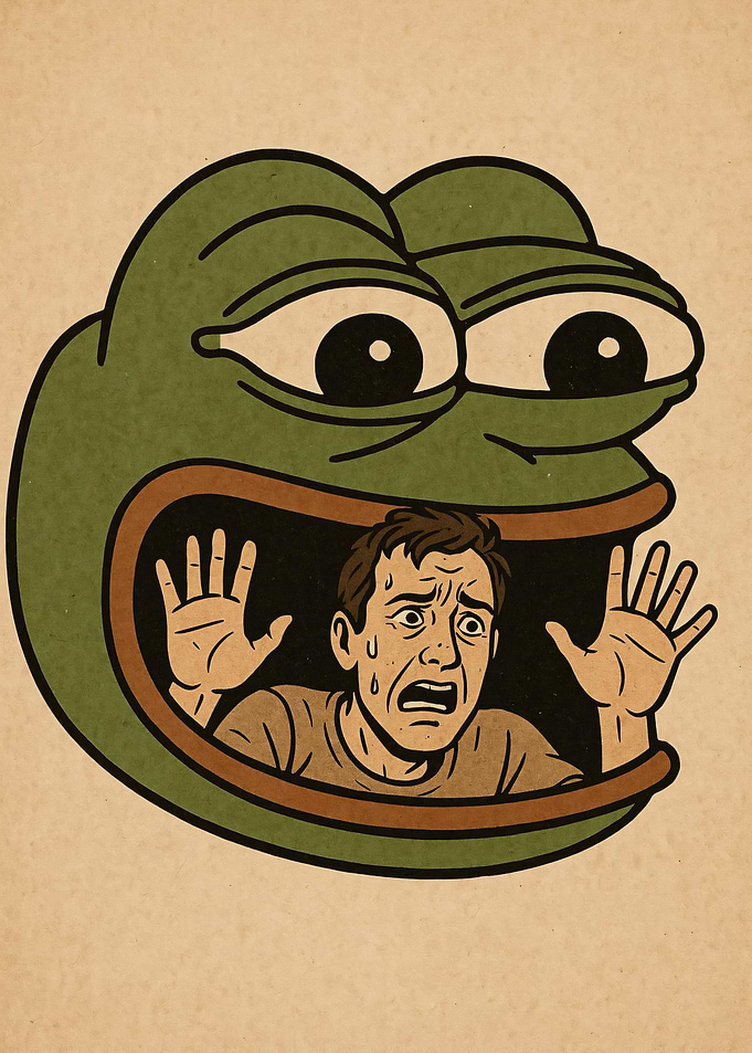Pepe the Frog Devouring Man