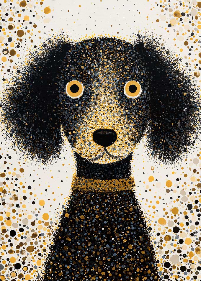 Abstract Dog Portrait
